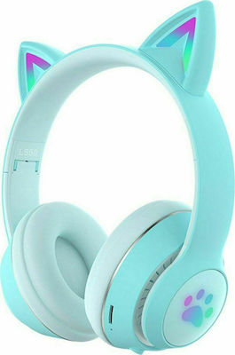 L550 Bluetooth Wireless Over Ear Headphones with 9 hours of Operation Light Blue