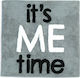 Nef-Nef Πατάκι Μπάνιου Βαμβακερό Τετράγωνο It's Me Time Grey 80x80εκ.