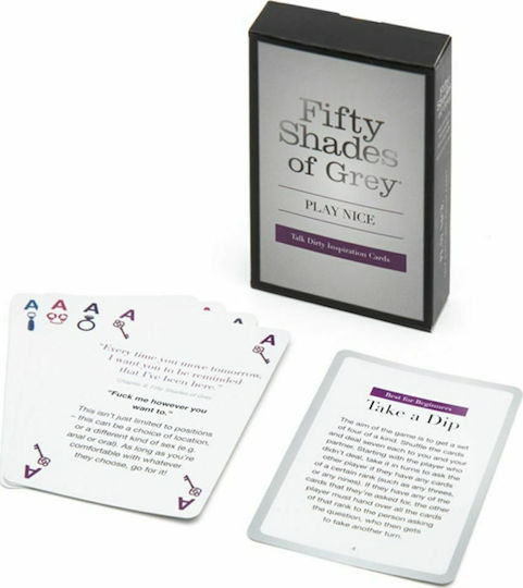 Fifty Shades of Grey Card Game Play Nice Talk Dirty Ερωτικό Παιχνίδι Καρτών