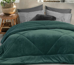 Nef-Nef Storm Super Double Duvet Cover with Hollowfiber Filling 240x220cm Green