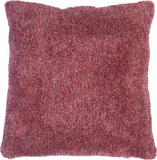 Nef-Nef Homeware Μαξιλάρι Καναπέ Cationing από Γούνα Bordo 45x45εκ.
