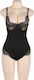 Subblime Sexy Bodysuit with Lace Black