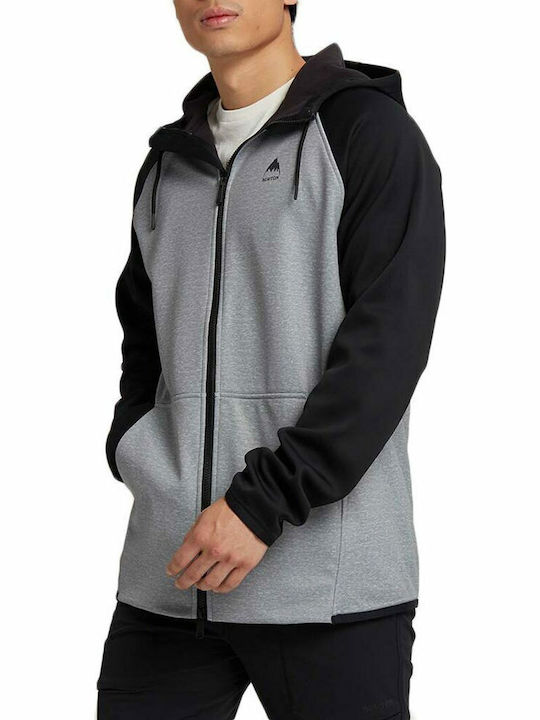 Crown Weatherproof Ζακέτα με Κουκούλα Heather Grey