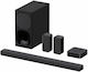 Sony Σετ Ηχείων Home Cinema 5.1 HT-S40R 600W Black με Ασύρματα Ηχεία
