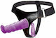 Baile Ultra Female Harness Anal & Vaginal Harness με Διπλό Dildo σε Μωβ Χρώμα