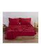 Nef-Nef Homeware Чаршаф Кралица 240x270см. Basic 1173 Червено