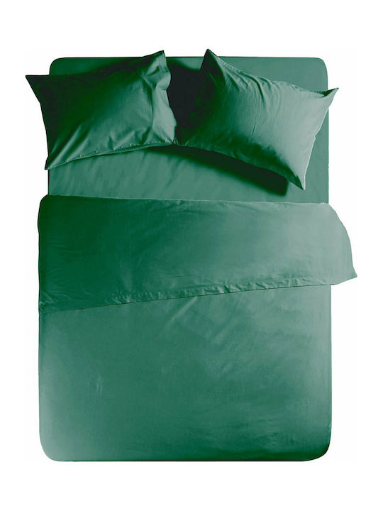 Nef-Nef Σεντόνι Υπέρδιπλο με Λάστιχο 160x200x30εκ. Basic 1172 Green