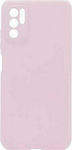 iNOS S-Cover Umschlag Rückseite Silikon Dusty Pink (Redmi Note 10 5G / Poco M3 Pro)