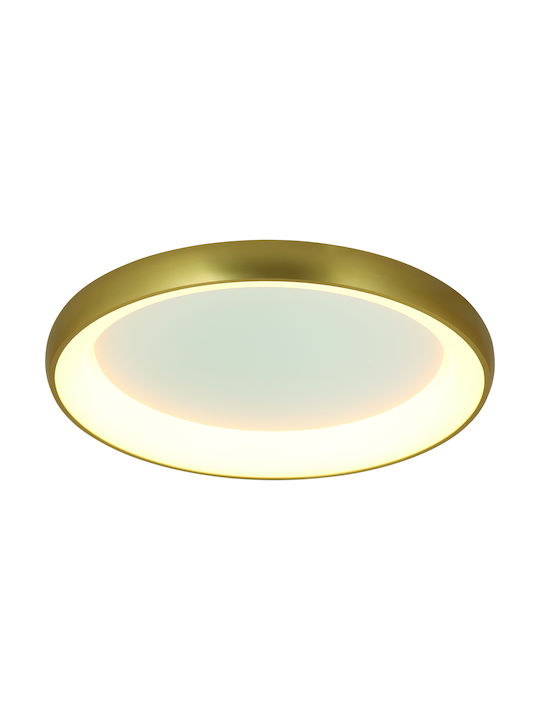 Zambelis Lights Modern Metal Ceiling Light with Integrated LED 60pcs Gold