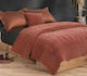 Nef-Nef Homeware Elements Coverlet Queen Size Cotton Fluence Ochre 230x240cm