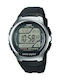 Casio Digital Watch Battery with Black Rubber Strap