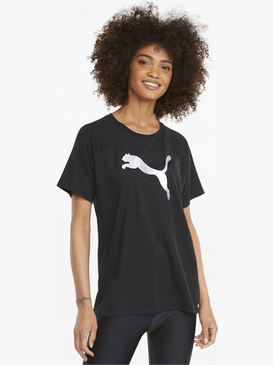 Puma Evostripe Women's Athletic T-shirt Black