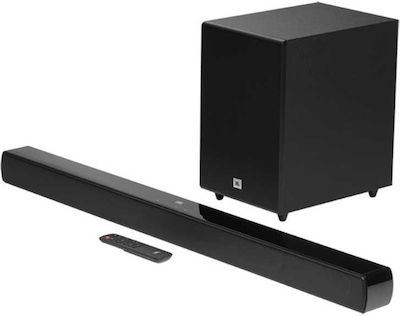 JBL SB-170 Soundbar 220W 2.1 με Ασύρματο Subwoofer και Τηλεχειριστήριο Μαύρο