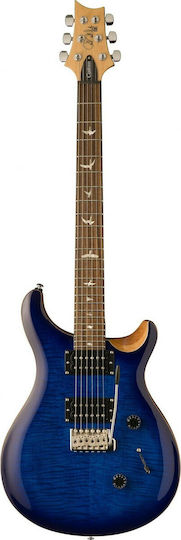 PRS Guitars SE Custom 24 2021 Ηλεκτρική Κιθάρα Double Cut με HH Διάταξη Μαγνητών Faded Blue Burst με Θήκη