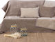 Nef-Nef Homeware Three-Seater Sofa Throw 2 Sides New Tanger 180x300cm Beige / Ecru