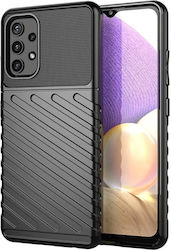 Powertech Umschlag Rückseite Schware (Galaxy A72)