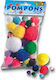 Folia Pom Pom Craft with Diameter 1mm Set of 30pcs
