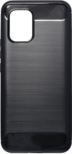 Forcell Carbon Back Cover Σιλικόνης Μαύρο (Xiaomi Mi 10T Lite)