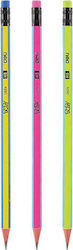 Deli Pencil HB with Eraser 231. (Μiscellaneous colours)