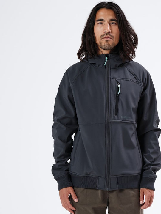 Winter Jacke Softshell Wasserdicht und Winddicht Gray