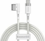 Baseus Zinc Magnetic Magnetisch USB 2.0 Kabel USB-C männlich - 30-Pin 60W Weiß 2m (CATXC-W02)