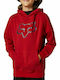 Kids Sweatshirt with Hood and Pockets Red Youth