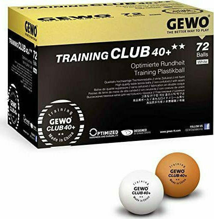 Gewo Ball Training Club 40+ 8650 Μπαλάκια Ping Pong 2-Star 72τμχ