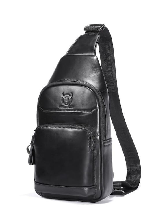 Bull Captain Leather Men's Bag Sling Black
