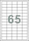 Fleks 6500 Self-Adhesive Rectangular A4 Labels 38.1x21.2mm
