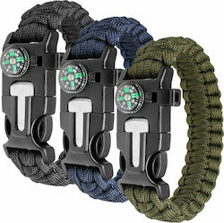 Survival Maxin Paracord Bracelet Survival with Whistle, Compass, Sparkler & Rope B06XNK36XJ