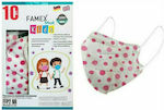 Famex Kids Mask FFP2 NR Schutzmaske FFP2 Polka Dots 1Stück