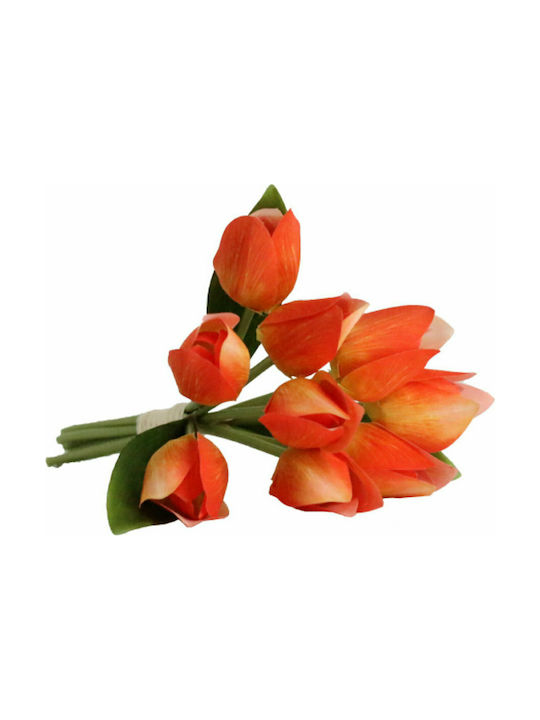 InTheBox Bouquet of Artificial Flowers Tulip Orange 30cm 9pcs