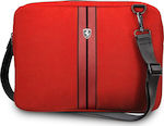 Ferrari Urban Collection Tasche Fall für Laptop 13" Red with Black Piping