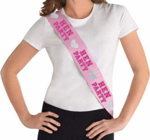 Amscan Hen Party Party Ribbon with Theme "Marriage" Set of 8pcs 9900524