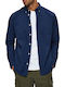 Selected Men's Shirt Long Sleeve Cotton Blue