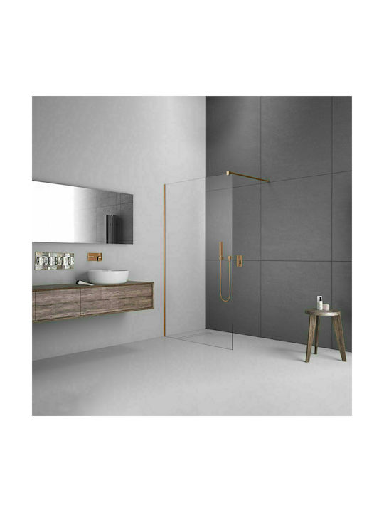 Devon Iwis Walk-in IW70C-221 Shower Screen for Shower 67-69x200cm Clean Glass Bronze Brushed