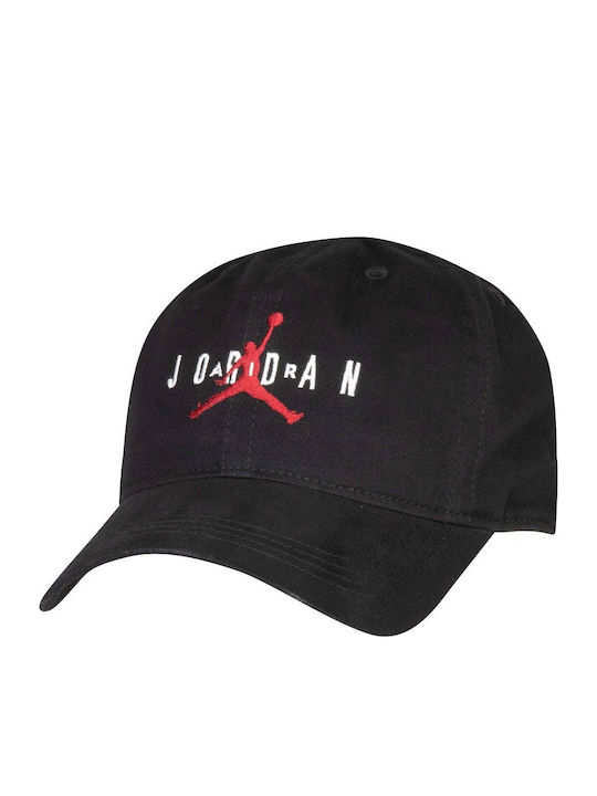 Jordan Kids' Hat Jockey Fabric Curve Brim Black