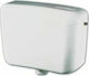 Interflex Gaia Wall Mounted Plastic Low Pressure Rectangular Toilet Flush Tank White