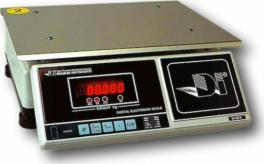 Delmac Elektronisch mit einer Wiegekapazität von 60kg und einer Unterteilung von 10gr