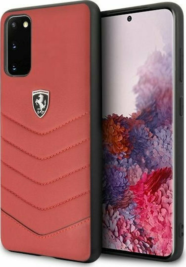 Ferrari Heritage Back Cover Δερμάτινο Κόκκινο (Galaxy S20)