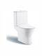 KLP Donna Rimless Floor-Standing Toilet and Flush that Includes Slim Soft Close Cover White