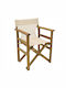 Director's Chair Wooden Sunset Karydi / Ekru 1pcs 60x51x86cm.