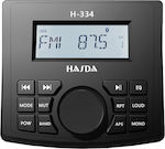 Hasda Boot-Soundsystem 45W Wasserdicht mit AUX / Bluetooth / USB Schwarz