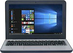 Asus W202NA-GJ0077R 11.6" (Celeron Dual Core-N3350/4GB/128GB SSD/W10 Pro) Dark blue (US Keyboard)