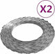 vidaXL Wire Fencing Razor Wire Galvanized Gray 100m