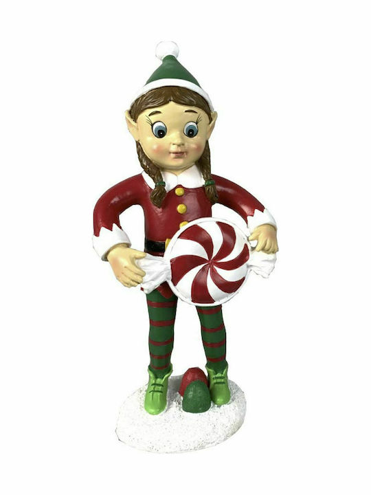 Iliadis Weihnachtsfigur Keramik Elf Rot 21x9x8cm