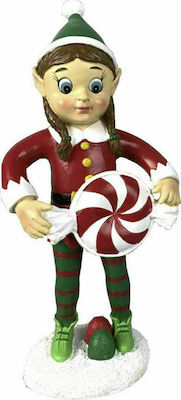 Iliadis Weihnachtsfigur Keramik Elf Rot 21x9x8cm