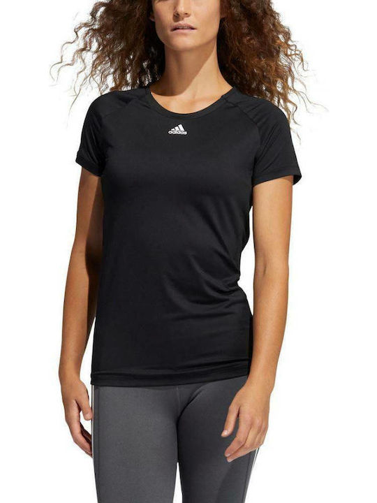 Adidas Performance Αθλητικό Γυναικείο T-shirt Μαύρο