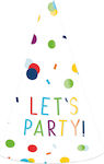 Amscan Let s Party Confetti Καπελάκια Χάρτινα 8 Τεμ. Pălării de petrecere 8buc 9906356