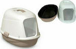 MP Bergamo Pretty Luxo Cat Toilet Closed with Sieve Brown L59xW41xH39cm